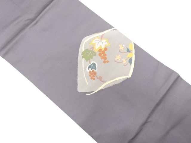 JAPANESE NAGOYA OBI / WOVEN FLORAL PLANTS